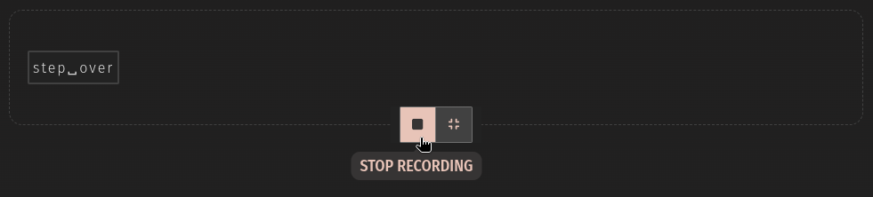 stop the macro recording in Chrome