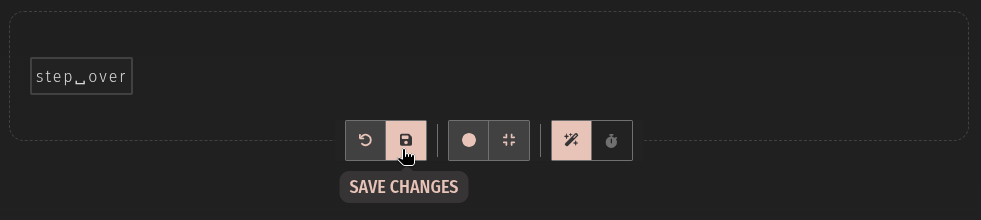 save the macro changes in Chrome