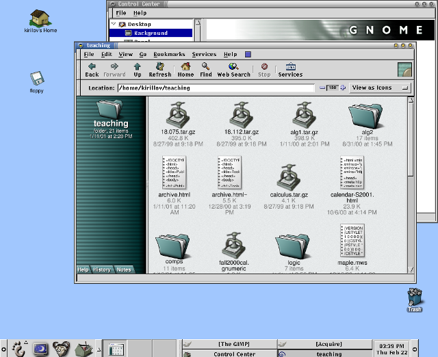 GNOME version 1.0