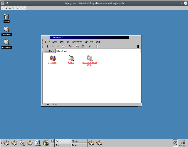 K Desktop Environment (KDE) version 1.0