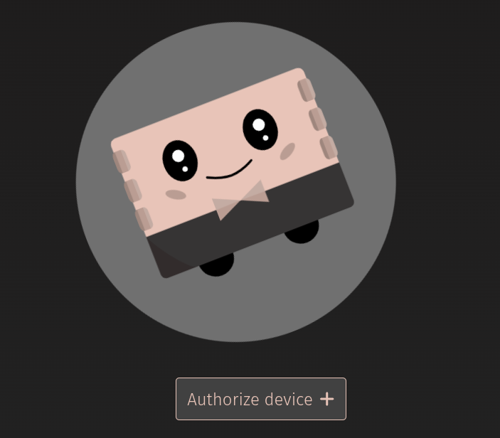 authorizing the device connection in Chrome