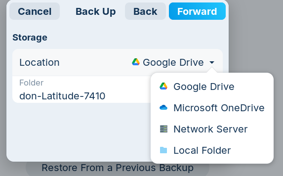 Backup utility for Zorin OS 18