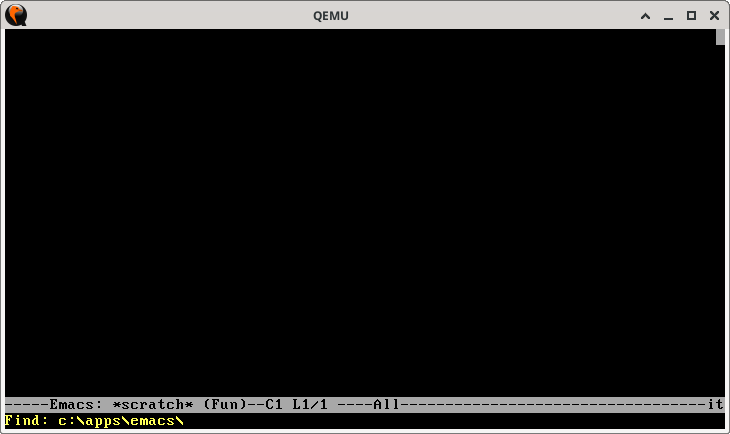 freemacs opening a new file with C-x C-f