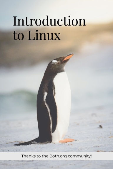 book cover showing a penguin, with 'introduction to Linux' above it