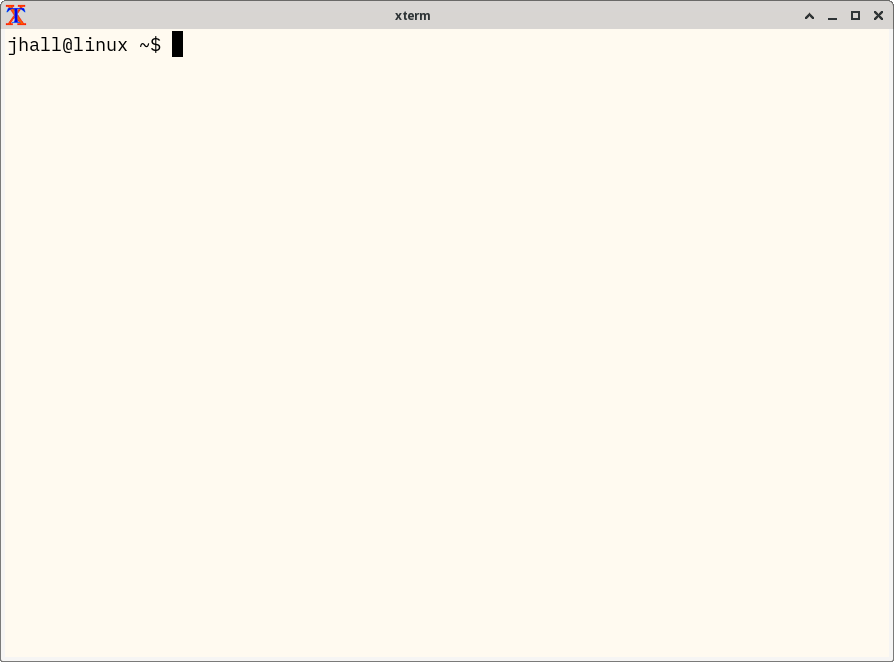 a terminal prompt with black text and an off-white background