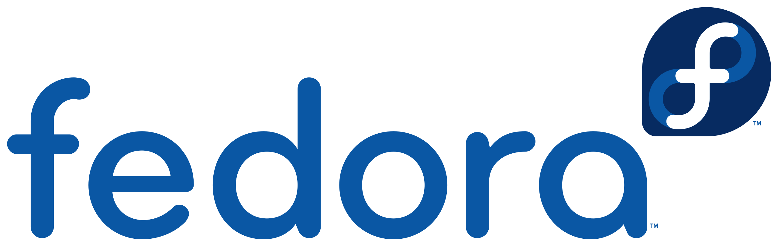 The Fedora Logo in blue.