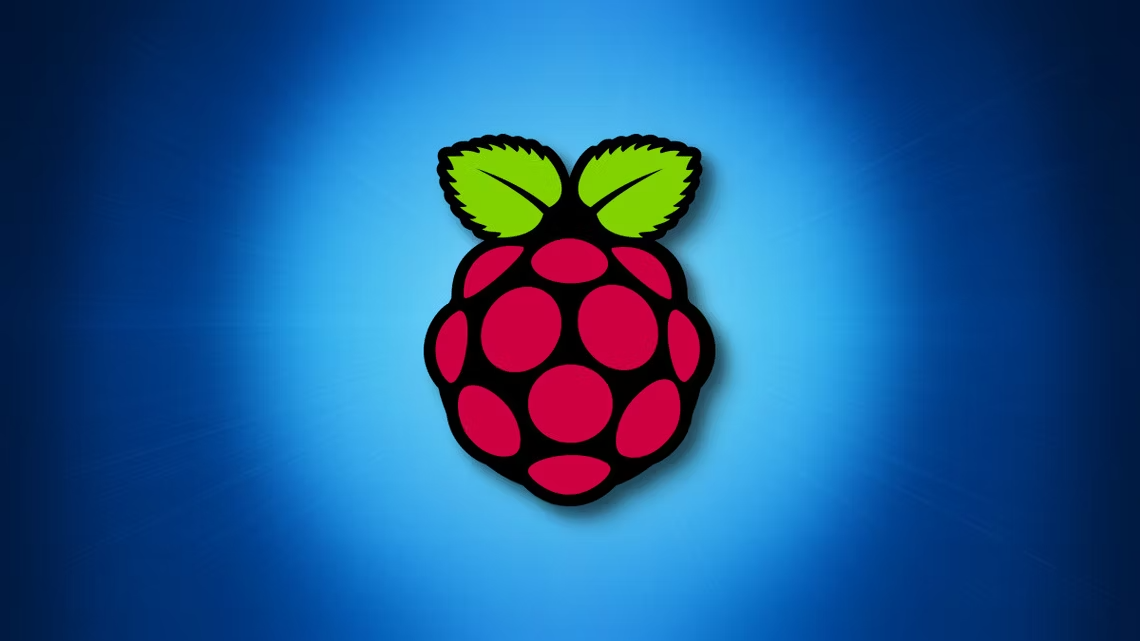 A Stylized image of a Raspberry on a blue background