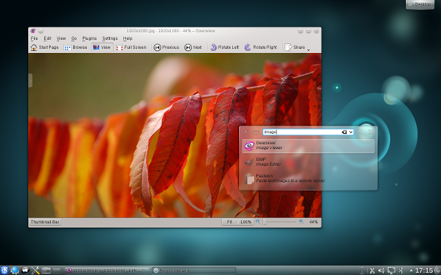 KDE 4.6 showing the Gwenview image viewer